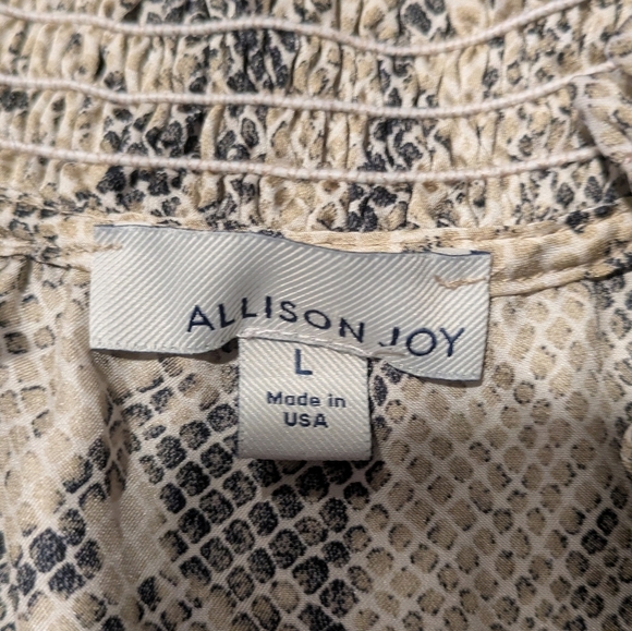 Evereve Allison Joy Cora Womens Midi Dress Snake Print Sleeveless sz L Wedding - Picture 4 of 13